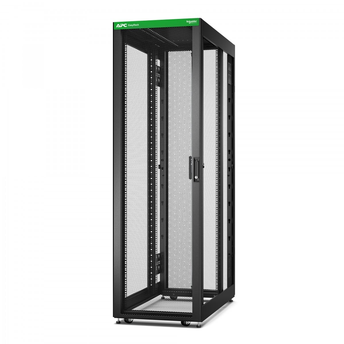 APC Easy Rack 600mm/42U/1200mm, con tetto, ruote, piedi e 4 supporti, senza pannelli laterali, nero - COMPONENTI | TecnoCARE.net Sabaudia, Latina, Terracina, San Felice Circeo e Pontinia