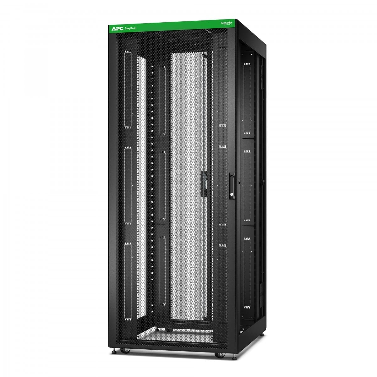 APC Easy Rack 800mm/42U/1000mm, con tetto, ruote, piedi e 4 supporti, senza pannelli laterali, nero - COMPONENTI | TecnoCARE.net Sabaudia, Latina, Terracina, San Felice Circeo e Pontinia