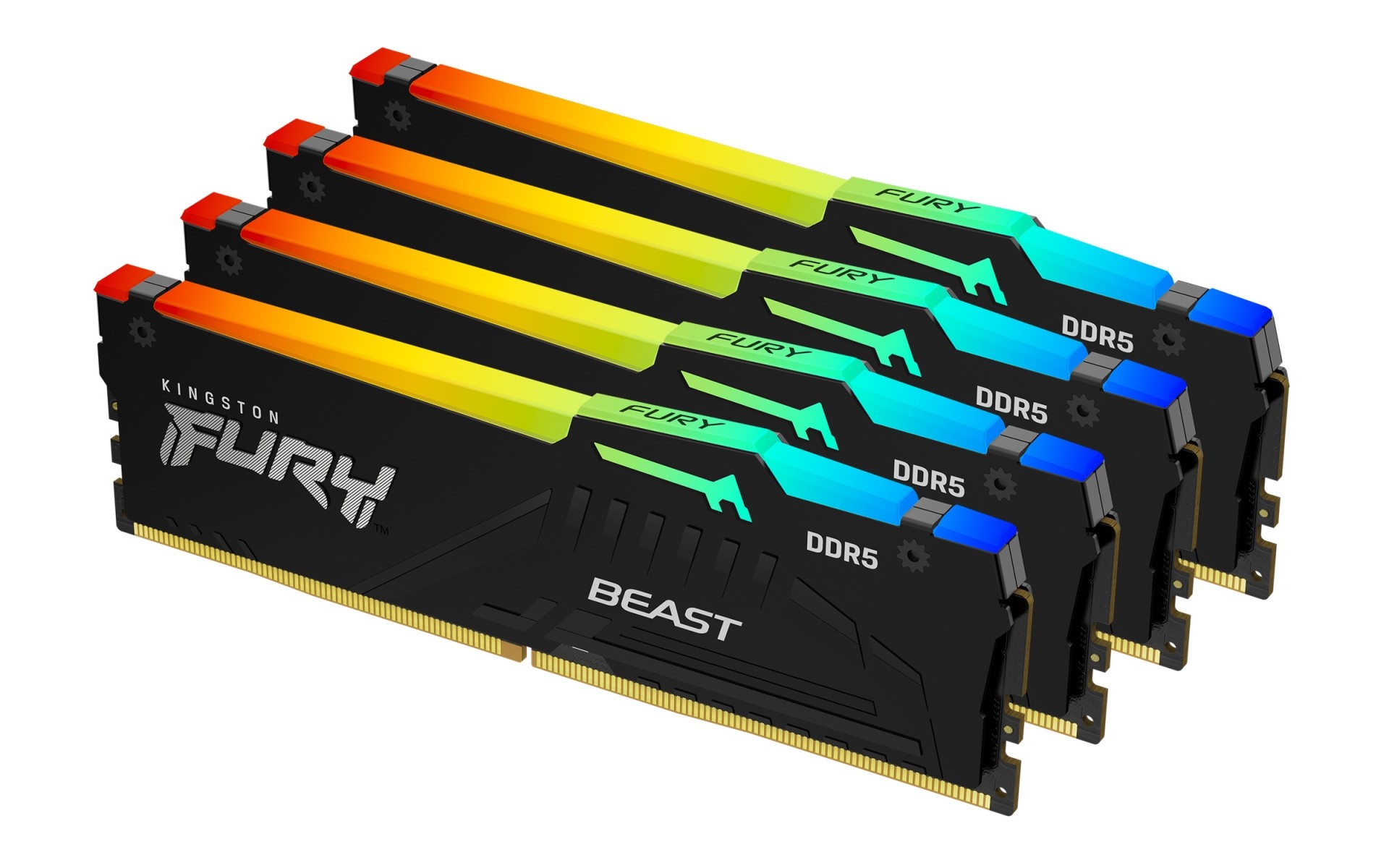 KINGSTON Kingston Technology FURY Beast 128GB 5200MT/s DDR5 CL40 DIMM (Kit di 4) RGB XMP - COMPONENTI | TecnoCARE.net Sabaudia, Latina, Terracina, San Felice Circeo e Pontinia