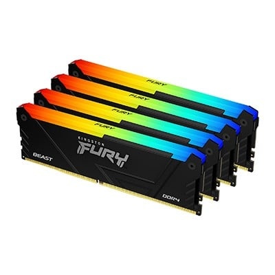 KINGSTON Kingston Technology FURY Beast 64GB 3200MT/s DDR4 CL16 DIMM (Kit di 4) 1Gx8 RGB - COMPONENTI | TecnoCARE.net Sabaudia, Latina, Terracina, San Felice Circeo e Pontinia
