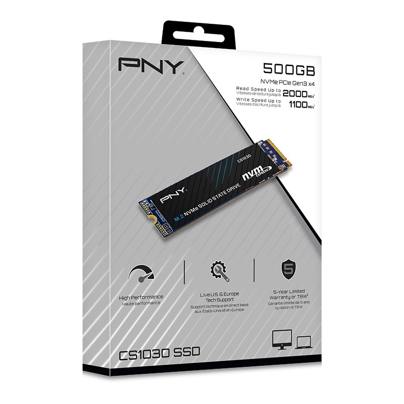PNY PNY CS1030 500 GB M.2 PCI Express 3.0 NVMe 3D NAND - SUPPORTI PER LA MEMORIZZAZIONE | TecnoCARE.net Sabaudia, Latina, Terracina, San Felice Circeo e Pontinia