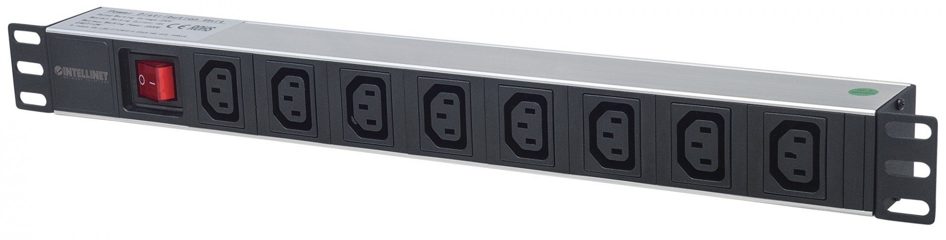 INTELLINET Intellinet 163620 unità di distribuzione dell'energia (PDU) 8 presa(e) AC 1U Nero, Argento - BATTERIE E ALIMENTATORI | TecnoCARE.net Sabaudia, Latina, Terracina, San Felice Circeo e Pontinia
