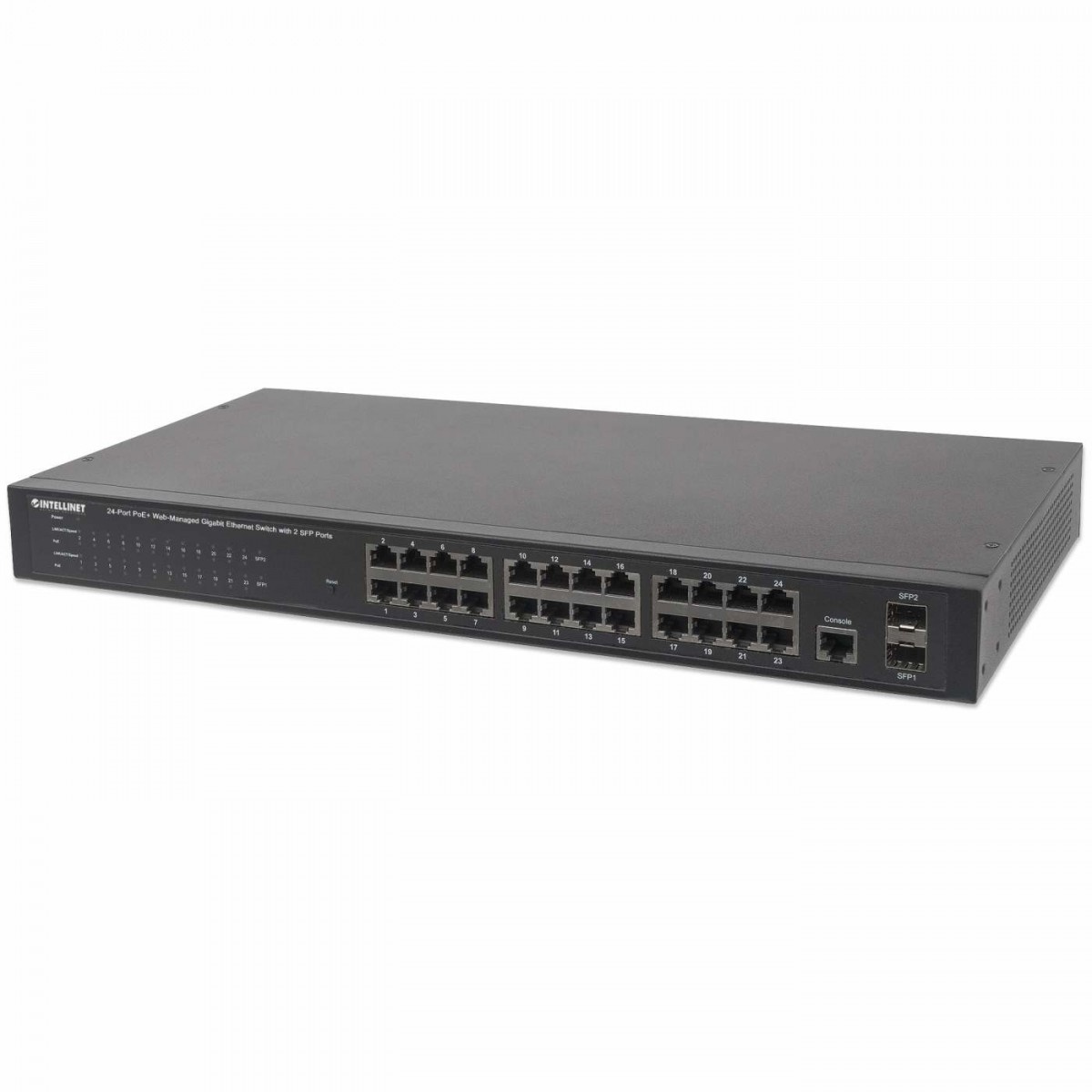 INTELLINET Intellinet 560559 switch di rete Gestito Gigabit Ethernet (10/100/1000) Supporto Power over Ethernet (PoE) Nero - RETI | TecnoCARE.net Sabaudia, Latina, Terracina, San Felice Circeo e Pontinia