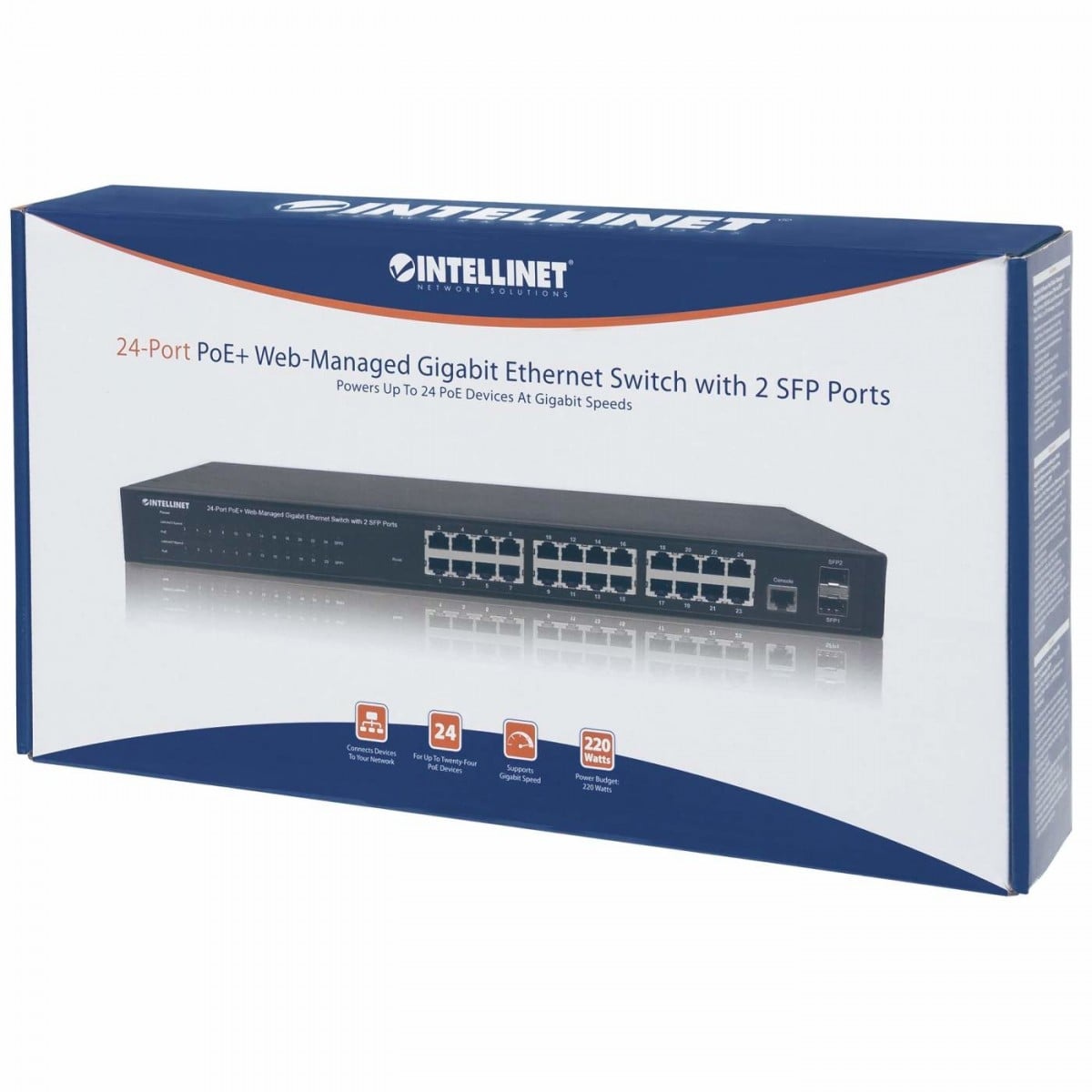 INTELLINET Intellinet 560559 switch di rete Gestito Gigabit Ethernet (10/100/1000) Supporto Power over Ethernet (PoE) Nero - RETI | TecnoCARE.net Sabaudia, Latina, Terracina, San Felice Circeo e Pontinia