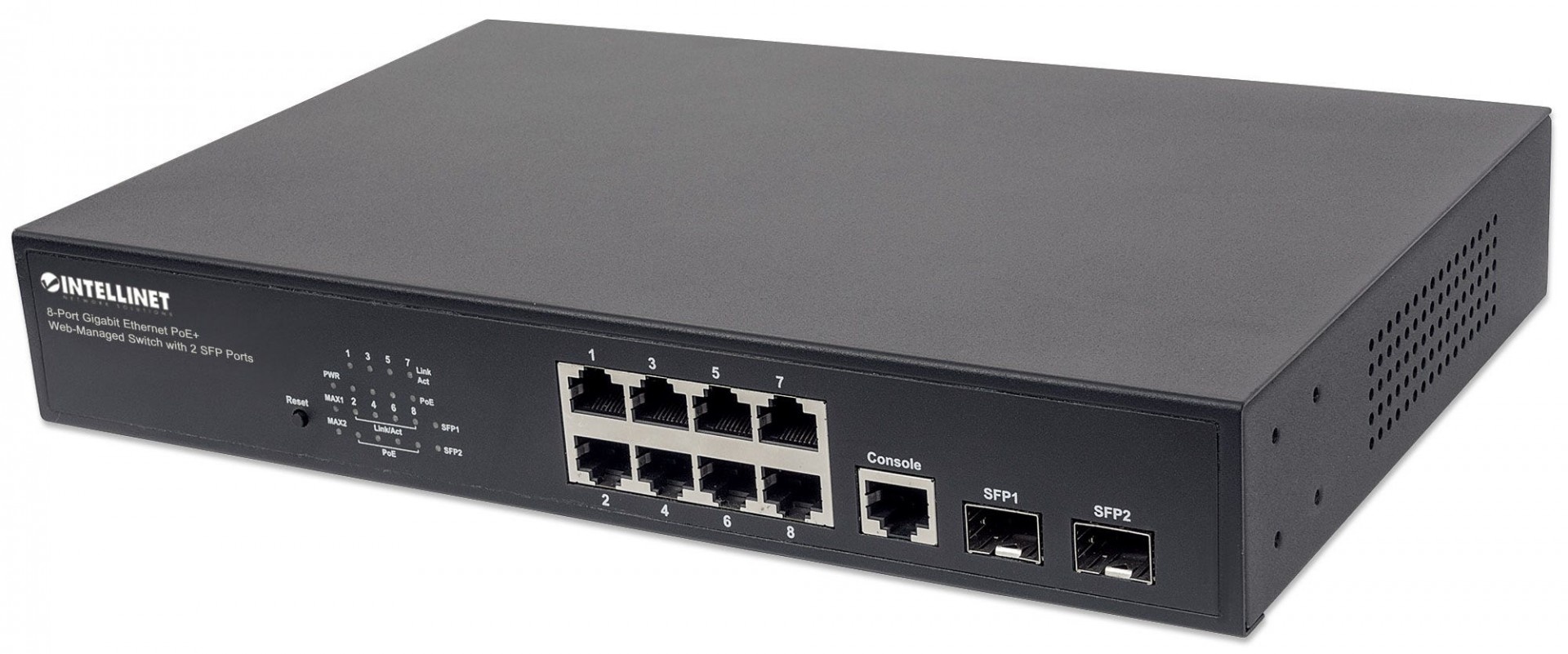 INTELLINET Intellinet 561167 switch di rete Gestito Gigabit Ethernet (10/100/1000) Supporto Power over Ethernet (PoE) Nero - RETI | TecnoCARE.net Sabaudia, Latina, Terracina, San Felice Circeo e Pontinia