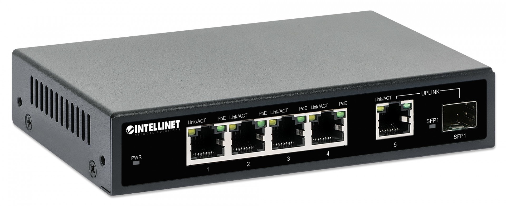 INTELLINET Intellinet 561822 switch di rete Gigabit Ethernet (10/100/1000) Supporto Power over Ethernet (PoE) Nero - RETI | TecnoCARE.net Sabaudia, Latina, Terracina, San Felice Circeo e Pontinia