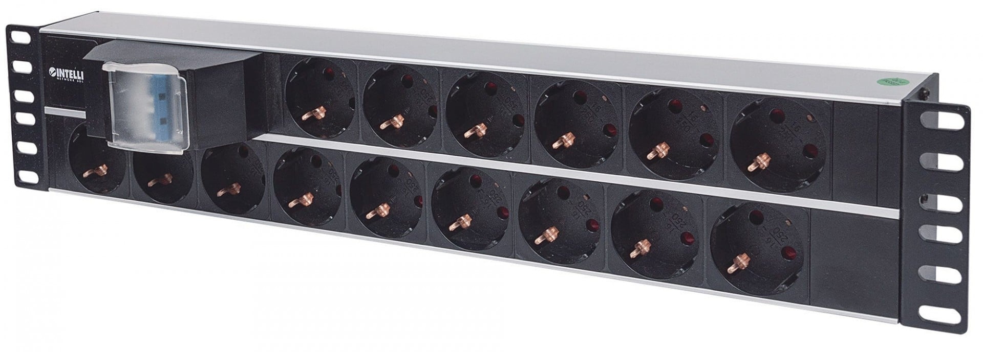 INTELLINET Intellinet 714051 unità di distribuzione dell'energia (PDU) 15 presa(e) AC 2U Alluminio, Nero - BATTERIE E ALIMENTATORI | TecnoCARE.net Sabaudia, Latina, Terracina, San Felice Circeo e Pontinia