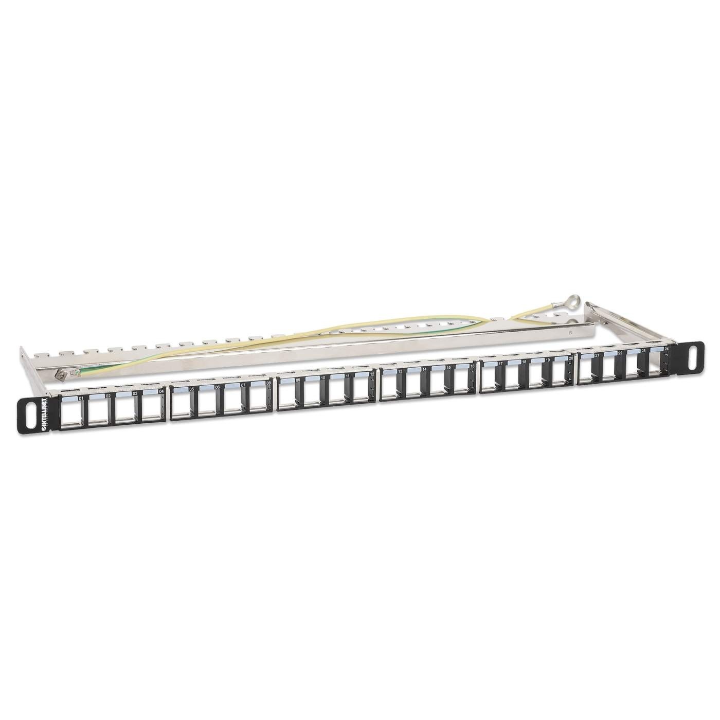 INTELLINET Intellinet 721011 Pannello patch 24P Keyst 0,5U - RETI | TecnoCARE.net Sabaudia, Latina, Terracina, San Felice Circeo e Pontinia