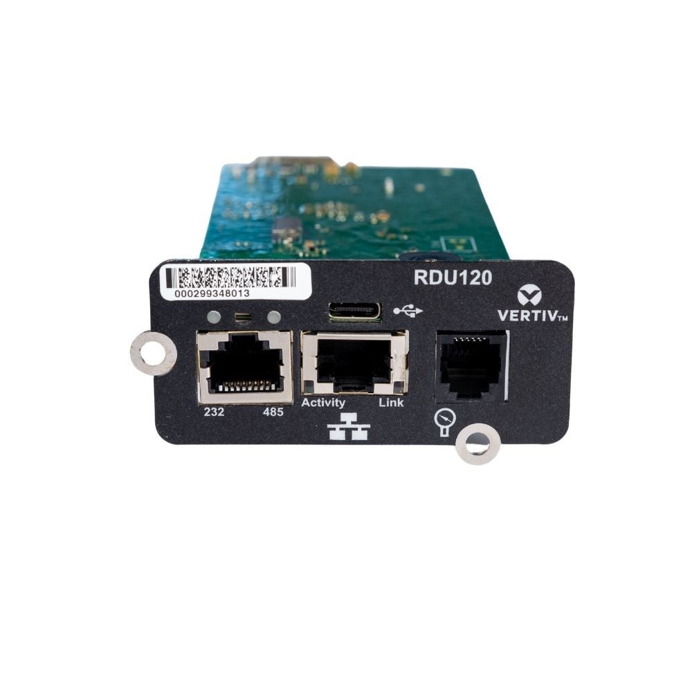 VERTIV Vertiv Liebert IntelliSlot RDU120 Interno Ethernet 1000 Mbit/s - COMPONENTI | TecnoCARE.net Sabaudia, Latina, Terracina, San Felice Circeo e Pontinia
