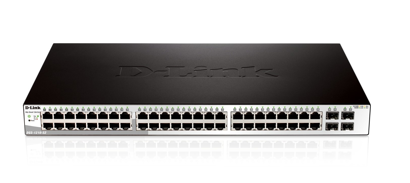 D-LINK D-Link DGS-1210-52 switch di rete Gestito L2 Gigabit Ethernet (10/100/1000) 1U Nero - RETI | TecnoCARE.net Sabaudia, Latina, Terracina, San Felice Circeo e Pontinia
