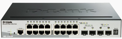 D-LINK D-LINK SWITCH 16 PORTE GIGABIT + 2 PORTE SFP + 2 PORTE SFP SMART MANAGED STACKABLE - SWITCH E HUB | TecnoCARE.net Sabaudia, Latina, Terracina, San Felice Circeo e Pontinia
