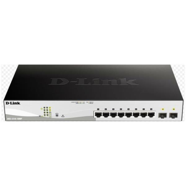 D-LINK D-Link DGS-1210-10MP switch di rete Gestito L2/L3 Gigabit Ethernet (10/100/1000) Supporto Power over Ethernet (PoE) Nero - RETI | TecnoCARE.net Sabaudia, Latina, Terracina, San Felice Circeo e Pontinia