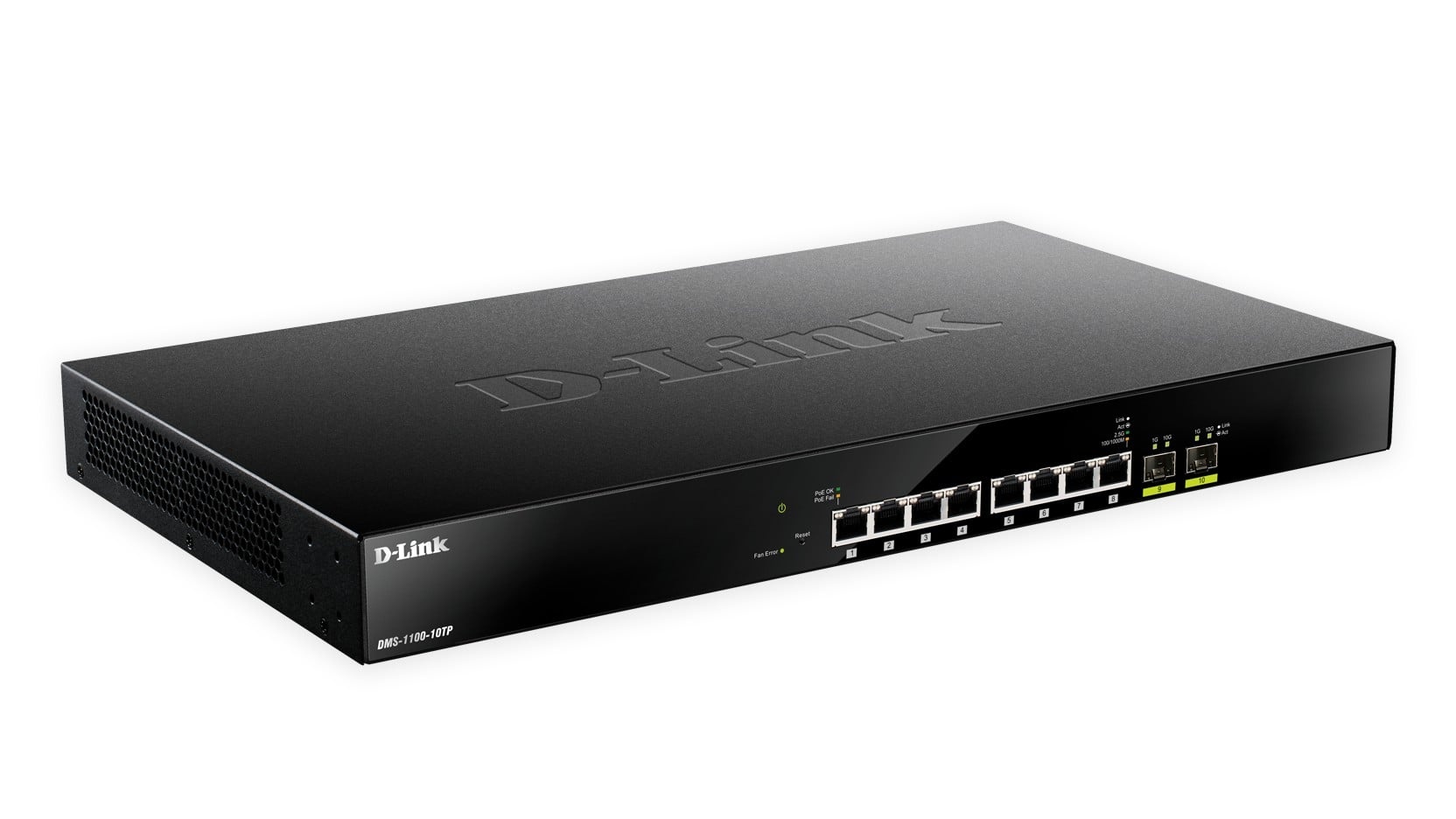 D-LINK D-Link DMS-1100-10TP switch di rete Gestito L2 2.5G Ethernet (100/1000/2500) Supporto Power over Ethernet (PoE) 1U Nero - RETI | TecnoCARE.net Sabaudia, Latina, Terracina, San Felice Circeo e Pontinia