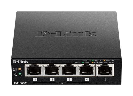 D-LINK D-LINK SWITCH 5 PORTE GIGABIT POE+ DESKTOP - SWITCH E HUB | TecnoCARE.net Sabaudia, Latina, Terracina, San Felice Circeo e Pontinia