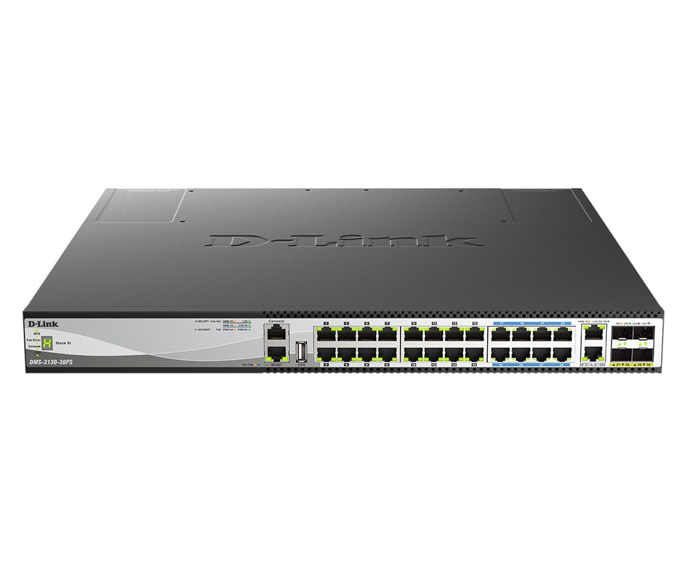 D-LINK D-LINK SWITCH 30 PORTE L3 STACKABLE MULTI-GIGABIT MANAGED POE - SWITCH E HUB | TecnoCARE.net Sabaudia, Latina, Terracina, San Felice Circeo e Pontinia