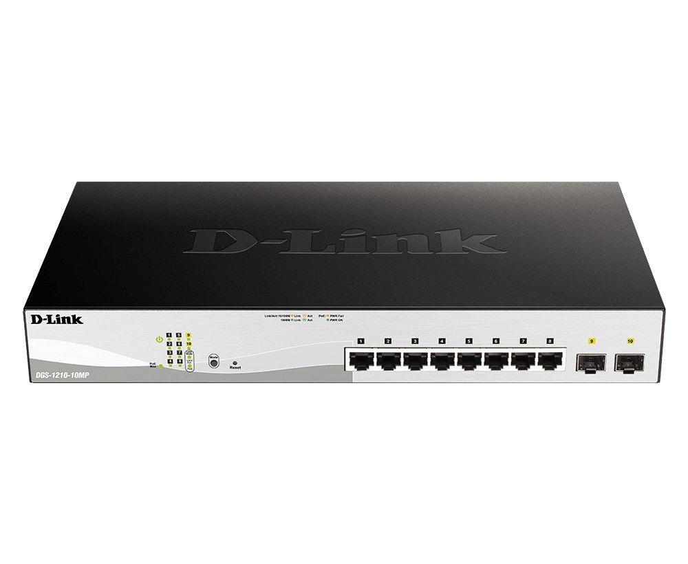 D-LINK D-Link DGS-1210-10MP/E 10Port L2 PoE+ Smart Managed - RETI | TecnoCARE.net Sabaudia, Latina, Terracina, San Felice Circeo e Pontinia