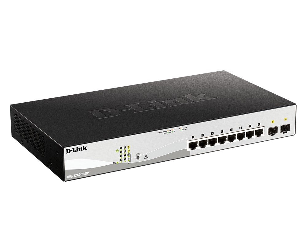 D-LINK D-Link DGS-1210-10MP/E 10Port L2 PoE+ Smart Managed - RETI | TecnoCARE.net Sabaudia, Latina, Terracina, San Felice Circeo e Pontinia