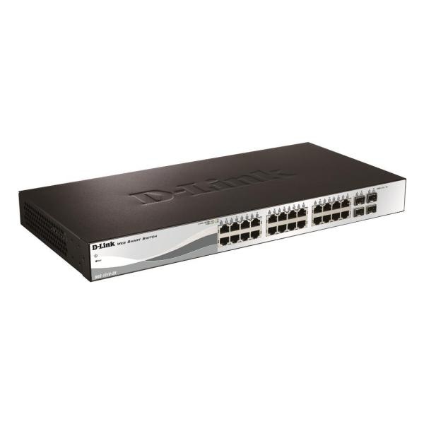 D-LINK D-LINK SWITCH 24 PORTE GIGABIT POE + 4 PORTE SFP SMART+ - SWITCH E HUB | TecnoCARE.net Sabaudia, Latina, Terracina, San Felice Circeo e Pontinia