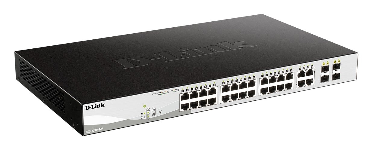 D-LINK D-Link DGS-1210-24P/E 24-PORT LAYER2 POE GIGABIT SMART MANAGED SWITCH - RETI | TecnoCARE.net Sabaudia, Latina, Terracina, San Felice Circeo e Pontinia