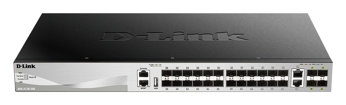 D-LINK D-Link DGS-3130-30S/E switch di rete Gestito L3 10G Ethernet (100/1000/10000) Grigio - RETI | TecnoCARE.net Sabaudia, Latina, Terracina, San Felice Circeo e Pontinia