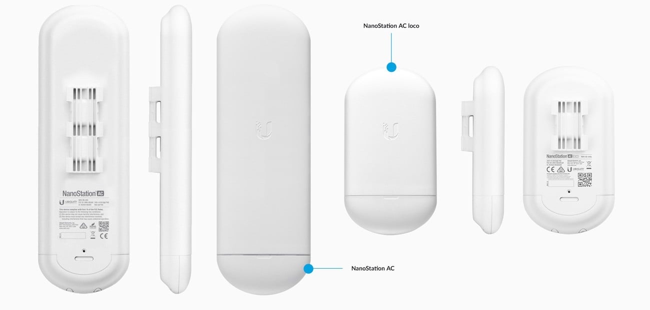 UBIQUITI Ubiquiti NS-5ACL-5 Networks NanoStation AC Loco 1000 Mbit/s Bianco (5-pack) - RETI | TecnoCARE.net Sabaudia, Latina, Terracina, San Felice Circeo e Pontinia