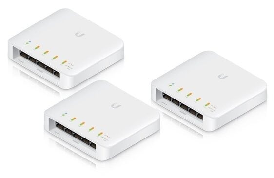 UBIQUITI Ubiquiti USW-FLEX-3 Networks UniFi Switch Flex (3-pack) Gestito L2 Gigabit Ethernet (10/100/1000) Supporto Power over Ethernet (PoE) Bianco - RETI | TecnoCARE.net Sabaudia, Latina, Terracina, San Felice Circeo e Pontinia