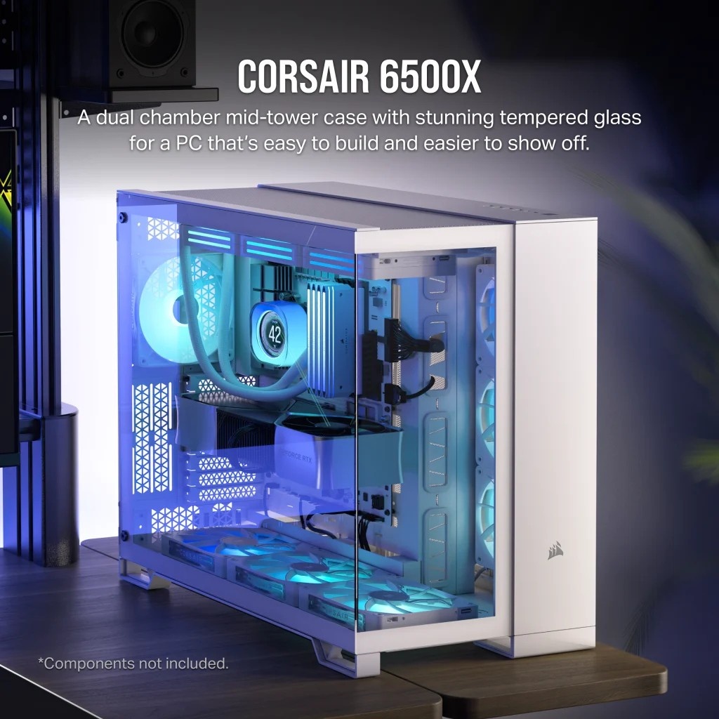 CORSAIR Corsair 6500X Midi Tower Bianco - COMPONENTI | TecnoCARE.net Sabaudia, Latina, Terracina, San Felice Circeo e Pontinia