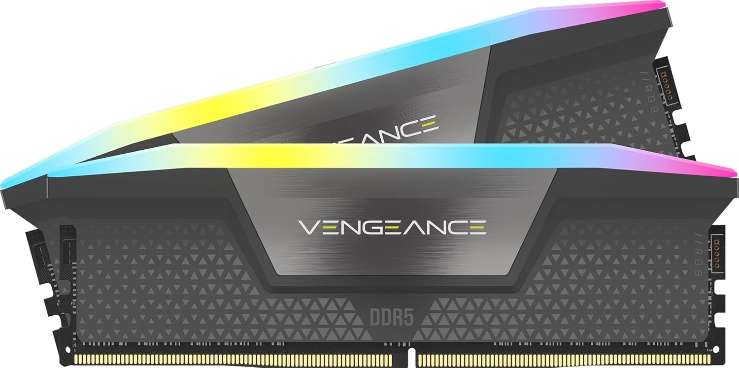 CORSAIR CORSAIR VENGEANCE RGB DDR5 32GB (2 x 16GB) DDR5 6000 CL38-44-44-96 1.35V Intel XMP  AMD EXPO - GREY - MEMORIE RAM | TecnoCARE.net Sabaudia, Latina, Terracina, San Felice Circeo e Pontinia