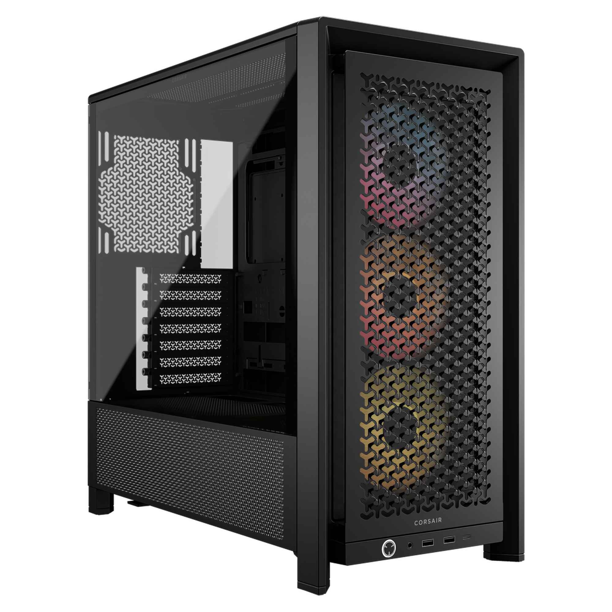 CORSAIR CORSAIR FRAME 4000D RS ARGB TEMPERED GLASS, MID TOWER - NERO - CASE | TecnoCARE.net Sabaudia, Latina, Terracina, San Felice Circeo e Pontinia