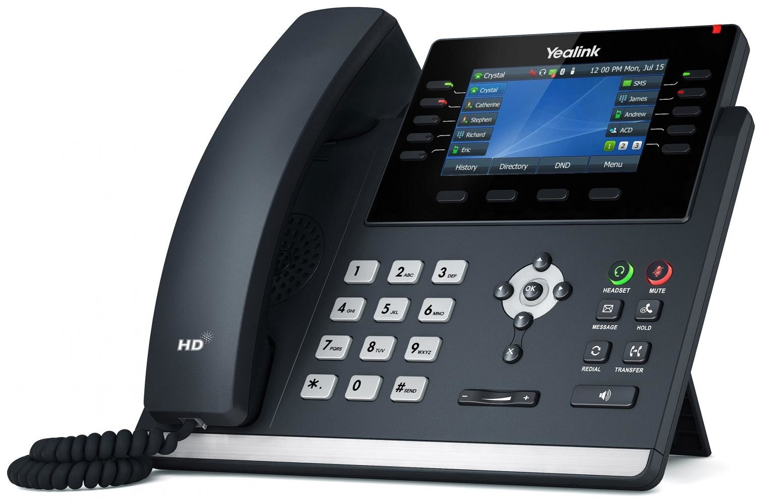 YEALINK Yealink SIP-T46U telefono IP Grigio LCD Wi-Fi - APPARECCHIATURA TELEFONICA | TecnoCARE.net Sabaudia, Latina, Terracina, San Felice Circeo e Pontinia