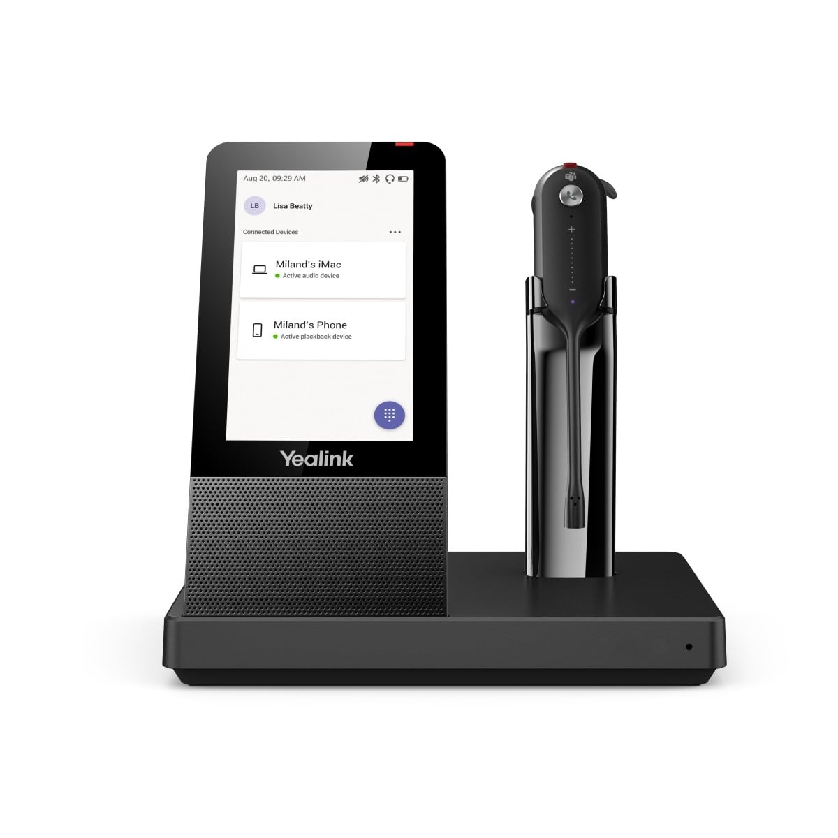 YEALINK Yealink WH67 Teams Auricolare Wireless A clip, A Padiglione, Passanuca Ufficio Bluetooth Base di ricarica Nero - AUDIO E CUFFIE PORTATILI | TecnoCARE.net Sabaudia, Latina, Terracina, San Felice Circeo e Pontinia