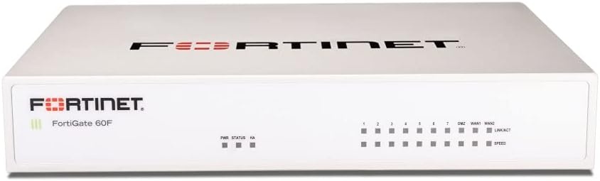 FORTINET FORTIGATE-60F 10 PORTE GE RJ45 (INCLUSO 7 P. INTERNE, 2 P. WAN, 1 P. DMZ). - FIREWALL | TecnoCARE.net Sabaudia, Latina, Terracina, San Felice Circeo e Pontinia