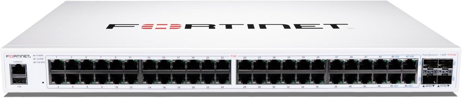 FORTINET Fortinet FS-148F-FPOE switch di rete L2 Gigabit Ethernet (10/100/1000) Supporto Power over Ethernet (PoE) 1U Bianco - RETI | TecnoCARE.net Sabaudia, Latina, Terracina, San Felice Circeo e Pontinia