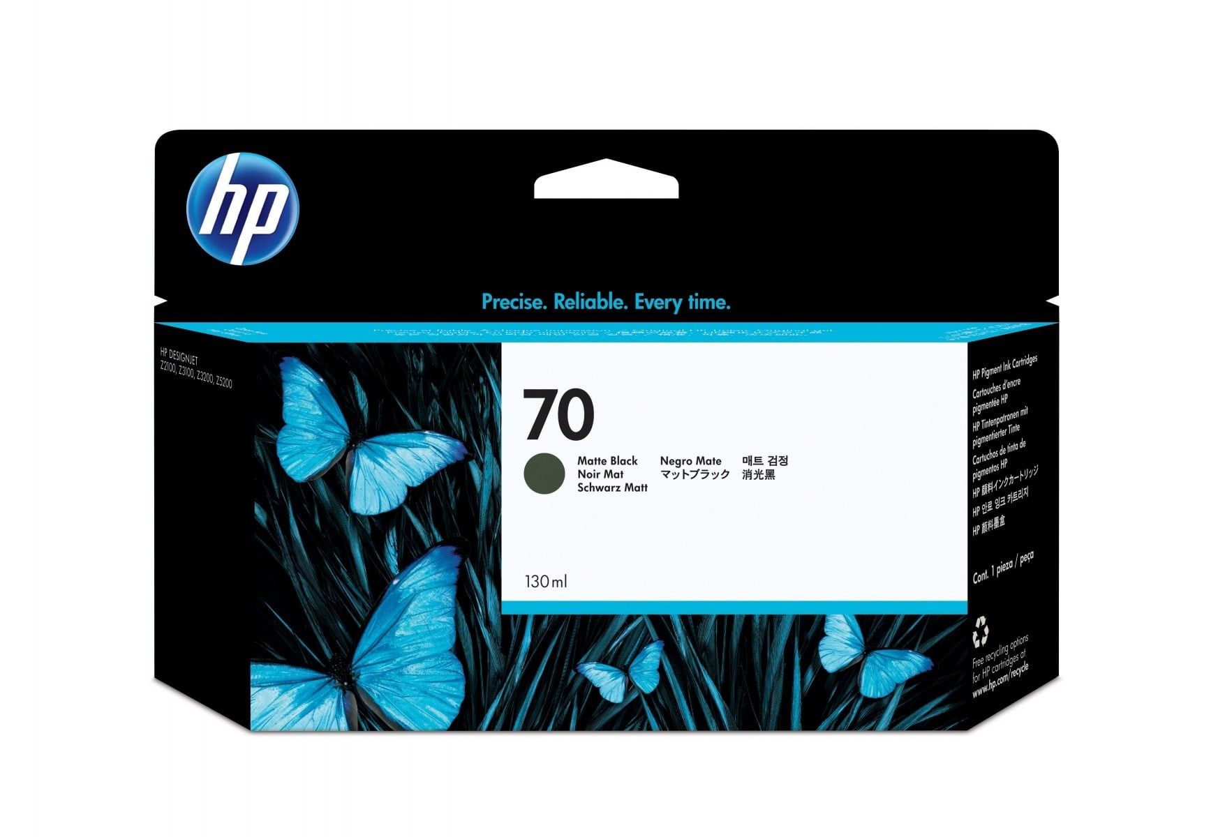 HP HP Cartuccia inchiostro nero opaco DesignJet 70, 130 ml - STAMPANTI E SCANNER | TecnoCARE.net Sabaudia, Latina, Terracina, San Felice Circeo e Pontinia