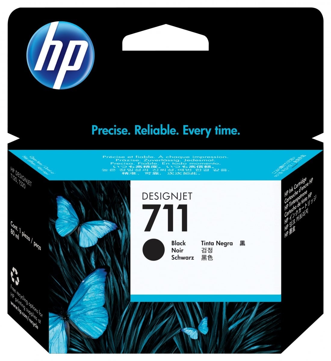 HP HP Cartuccia inchiostro nero DesignJet 711, 80 ml - STAMPANTI E SCANNER | TecnoCARE.net Sabaudia, Latina, Terracina, San Felice Circeo e Pontinia
