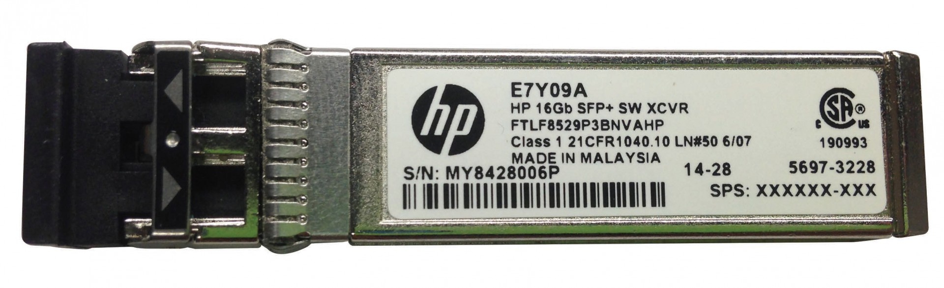 HPE Hewlett Packard Enterprise 16GB SFP+ Short Wave 1-pack Extended Temperature Transceiver modulo del ricetrasmettitore di rete Fibra ottica 16000 Mbit/s SFP+ 850 - RETI | TecnoCARE.net Sabaudia, Latina, Terracina, San Felice Circeo e Pontinia