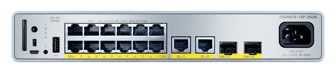 CISCO Cisco C9200CX-12P-2X2G-A switch di rete Gestito Gigabit Ethernet (10/100/1000) Supporto Power over Ethernet (PoE) - RETI | TecnoCARE.net Sabaudia, Latina, Terracina, San Felice Circeo e Pontinia