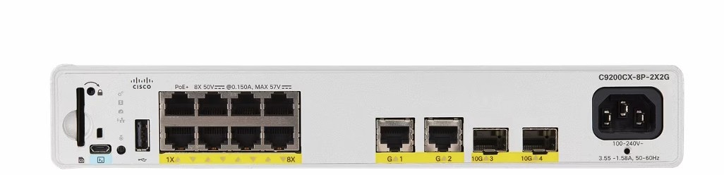 CISCO Cisco Catalyst C9200CX-8P-2X2G-A switch di rete Gestito L2/L3 Gigabit Ethernet (10/100/1000) Supporto Power over Ethernet (PoE) Grigio - RETI | TecnoCARE.net Sabaudia, Latina, Terracina, San Felice Circeo e Pontinia