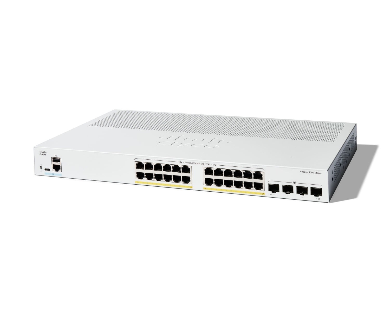 CISCO Cisco C1300-24P-4G Catalyst 1300 Switch Gestito 24 Porte PoE Gigabit Ethernet - RETI | TecnoCARE.net Sabaudia, Latina, Terracina, San Felice Circeo e Pontinia