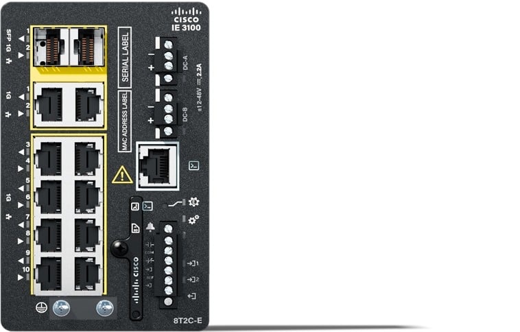 CISCO Cisco Catalyst IE3100 Gestito L2 Gigabit Ethernet (10/100/1000) Supporto Power over Ethernet (PoE) Nero - RETI | TecnoCARE.net Sabaudia, Latina, Terracina, San Felice Circeo e Pontinia