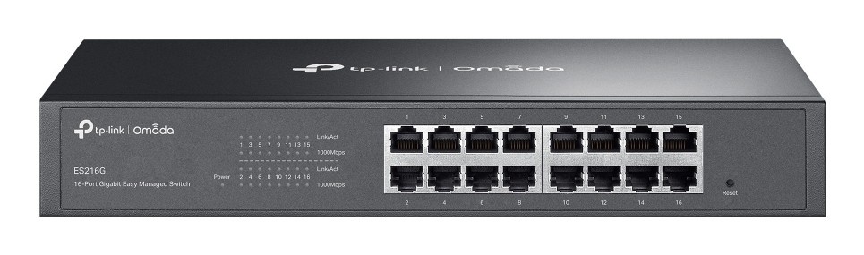 TP-LINK TP-Link Omada ES216G switch di rete Gestito L2 Gigabit Ethernet (10/100/1000) Nero - RETI | TecnoCARE.net Sabaudia, Latina, Terracina, San Felice Circeo e Pontinia