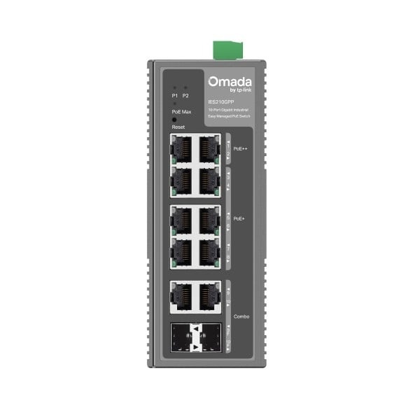 TP-LINK TP-Link Omada IES210GPP switch di rete Gestito Gigabit Ethernet (10/100/1000) Supporto Power over Ethernet (PoE) Guida DIN Grigio - RETI | TecnoCARE.net Sabaudia, Latina, Terracina, San Felice Circeo e Pontinia