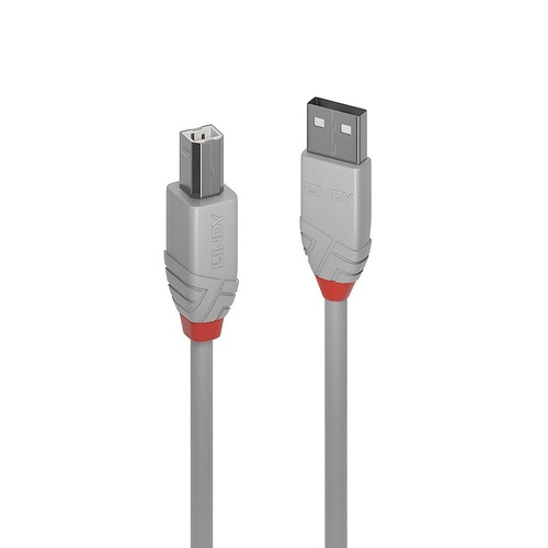 LINDY LINDY CAVO USB 2.0 A/B ANTHRA LINE 2M - CAVI USB | TecnoCARE.net Sabaudia, Latina, Terracina, San Felice Circeo e Pontinia