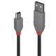 LINDY LINDY 0,5M USB 2.0 KABEL A/MINI-B, ANTHRA - CAVI USB | TecnoCARE.net Sabaudia, Latina, Terracina, San Felice Circeo e Pontinia