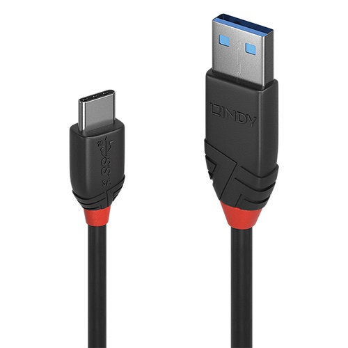 LINDY LINDY CAVO USB 3.1 TIPO C/A BLACK LINE 1M - CAVI USB | TecnoCARE.net Sabaudia, Latina, Terracina, San Felice Circeo e Pontinia