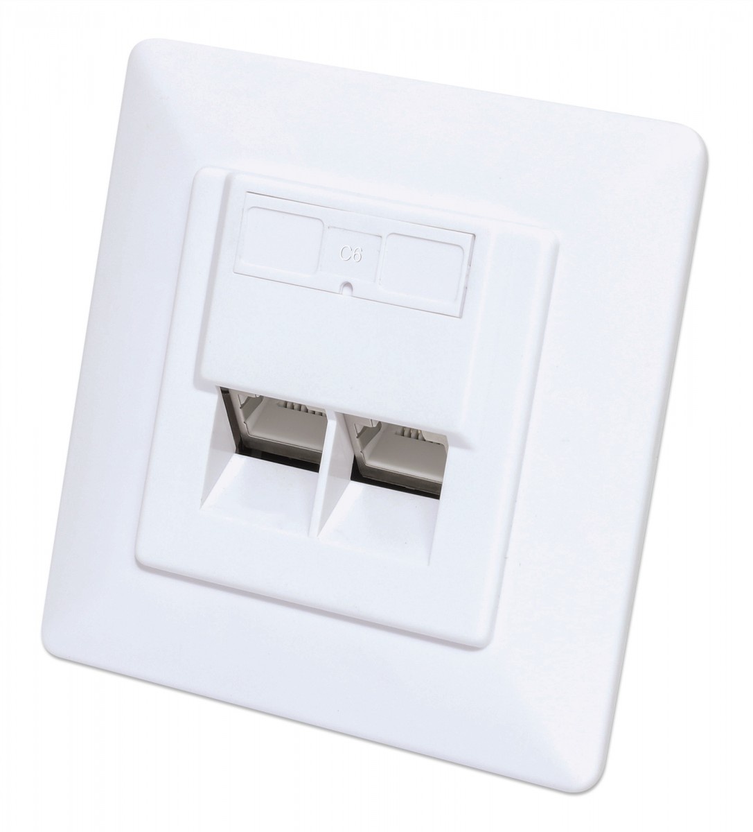 INTELLINET Intellinet 771900 presa energia 2 x RJ-45 Bianco - DISPOSITIVI E ACCESSORI DI CABLAGGIO | TecnoCARE.net Sabaudia, Latina, Terracina, San Felice Circeo e Pontinia