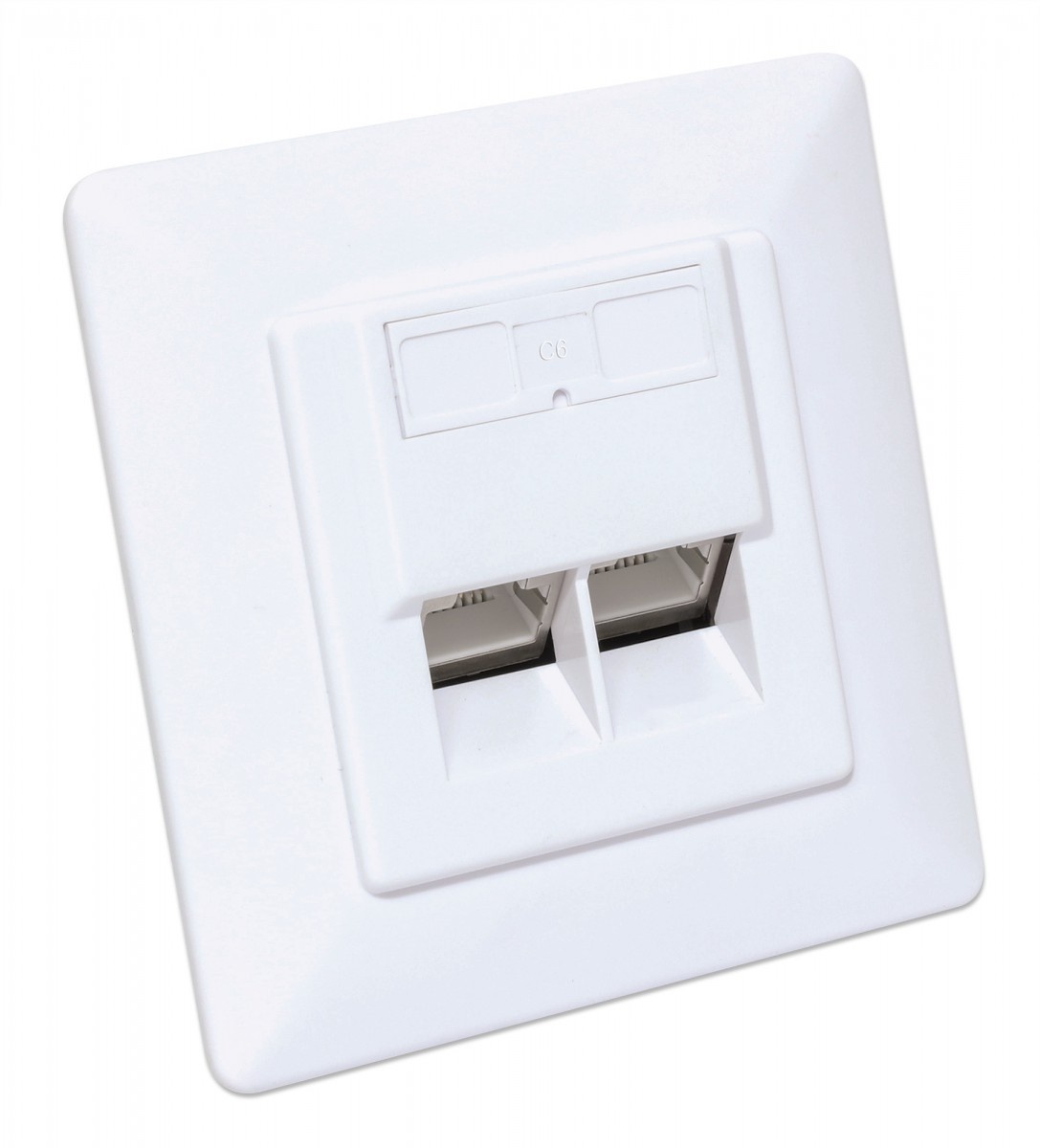 INTELLINET Intellinet 771900 presa energia 2 x RJ-45 Bianco - DISPOSITIVI E ACCESSORI DI CABLAGGIO | TecnoCARE.net Sabaudia, Latina, Terracina, San Felice Circeo e Pontinia