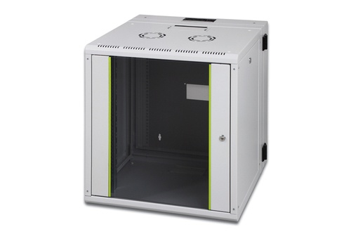 DIGITUS ARMADIO 12 UNITA DA MURO LINEA SOHO (A)624 X (L)600 X (P)610 MM. CON DOPPIA SEZIONE COLORE GRIGIO CHIARO RAL7035 - ARMADI RACK | TecnoCARE.net Sabaudia, Latina, Terracina, San Felice Circeo e Pontinia