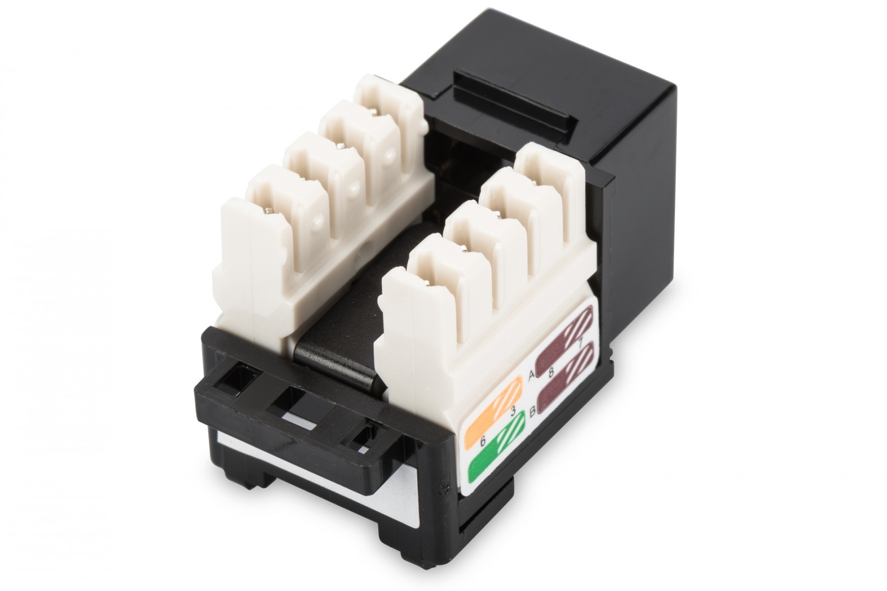 DIGITUS DIGITUS DN-93501 CAT 5e Keystone Module unshielded RJ45 bianco - DISPOSITIVI E ACCESSORI DI CABLAGGIO | TecnoCARE.net Sabaudia, Latina, Terracina, San Felice Circeo e Pontinia