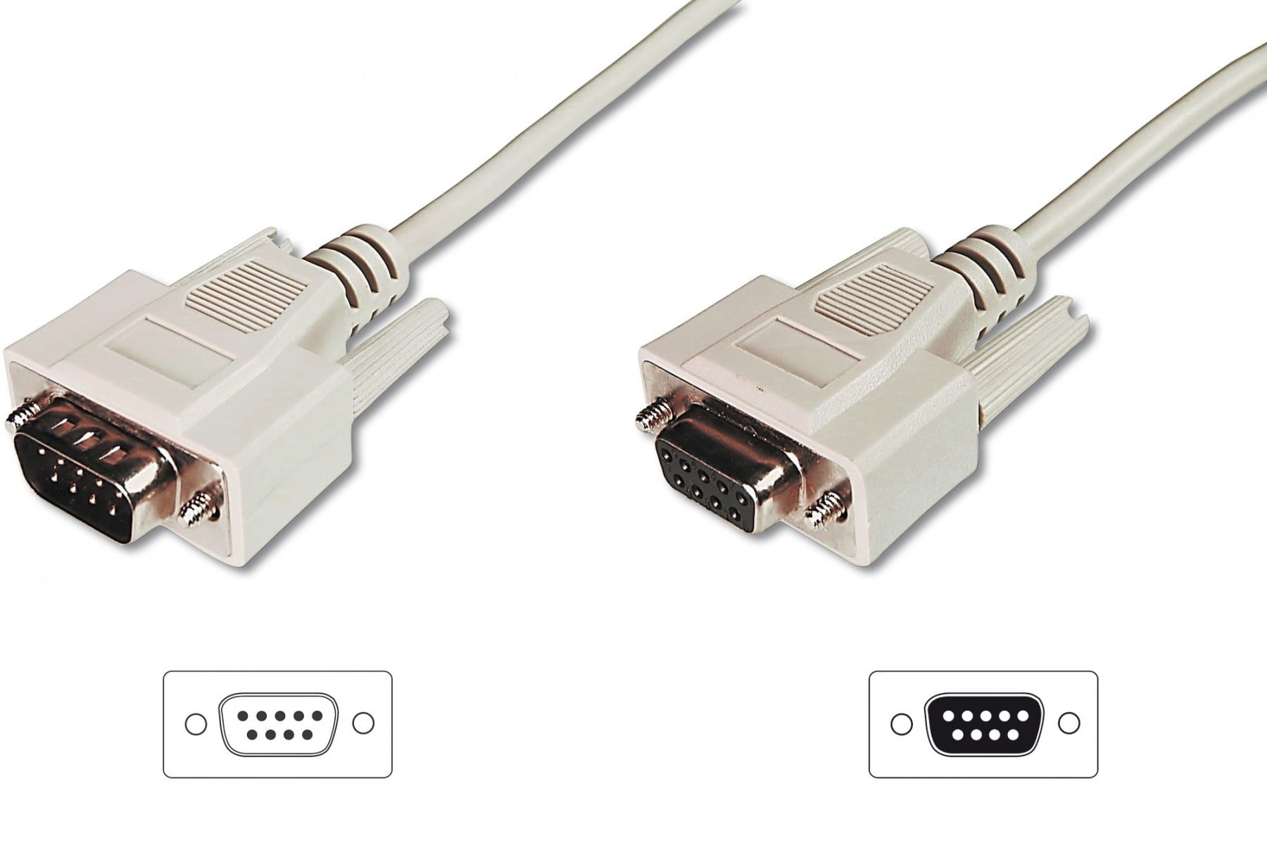 DIGITUS Digitus AK-610203-100-E cavo seriale Beige 10 m - CAVI PER COMPUTER E PERIFERICHE | TecnoCARE.net Sabaudia, Latina, Terracina, San Felice Circeo e Pontinia